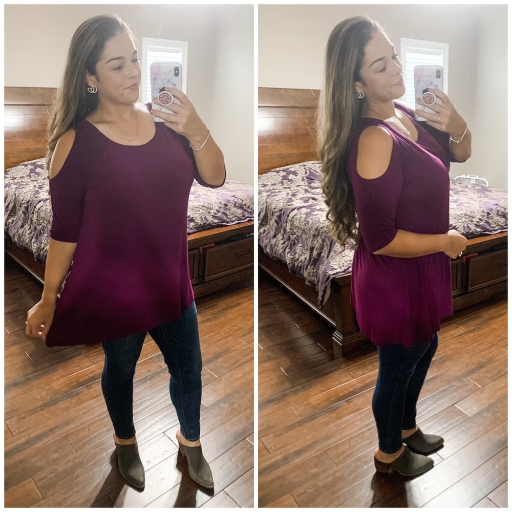 Plum Purple Tunic Top